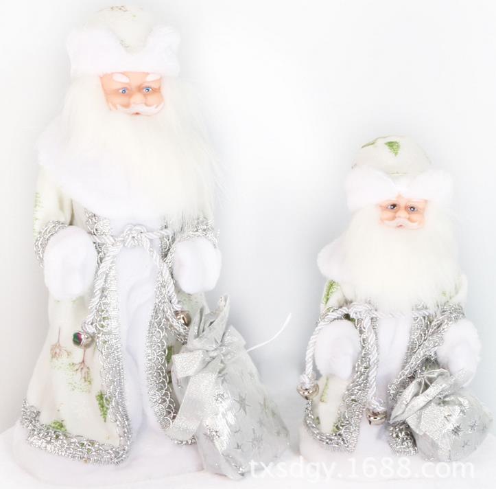 Electric  Lighting Music Stepping Santa Santa Claus Christmas Ornaments Figurines Christmas Decorations  Singing Russian Songs